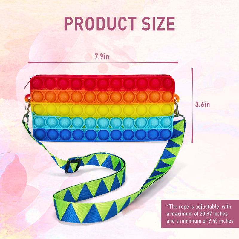 Rectangle Pop It Crossbody for Girls