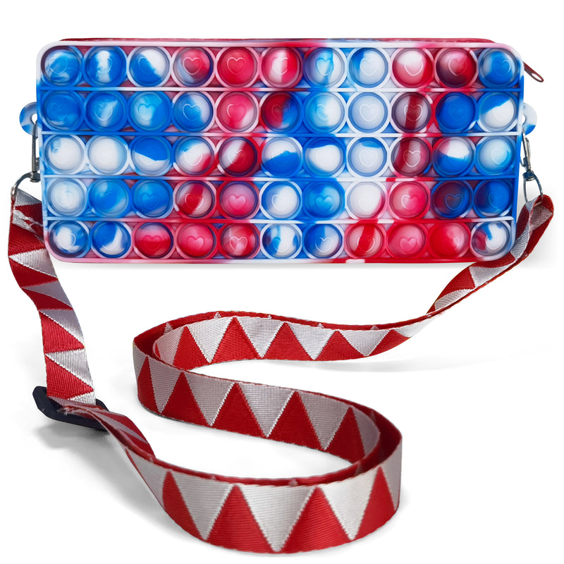 Rectangle Pop It Crossbody for Girls