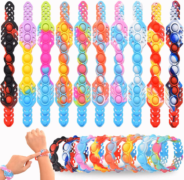 Multicolor Pop it Bracelet Fidget Toy