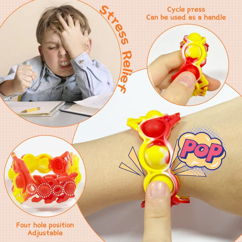 Multicolor Pop it Bracelet Fidget Toy