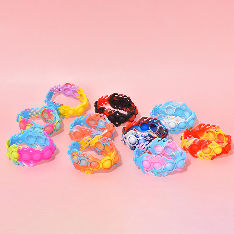 Multicolor Pop it Bracelet Fidget Toy