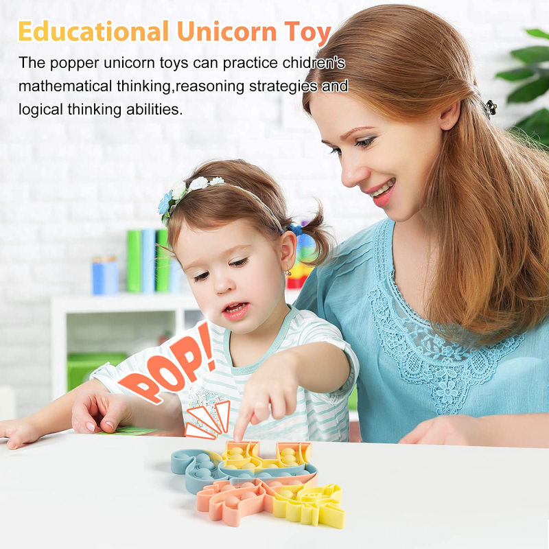 Unicorn Pop it Fidget Toy for Girls and Kids