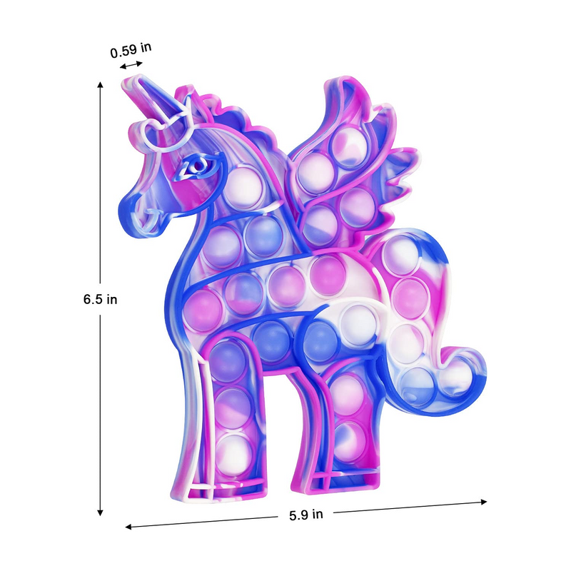 Unicorn Pop it Fidget Toy for Girls and Kids