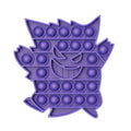 Ghost Push Pop Bubble Fidget Sensory Toy