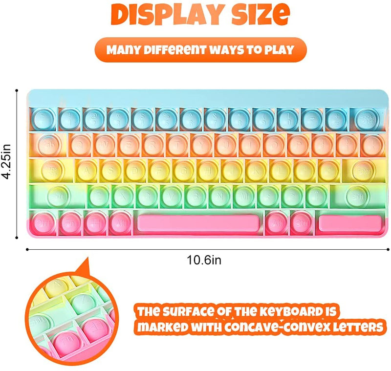 Stress Reliever Keyboard Pop It Fidget Toy