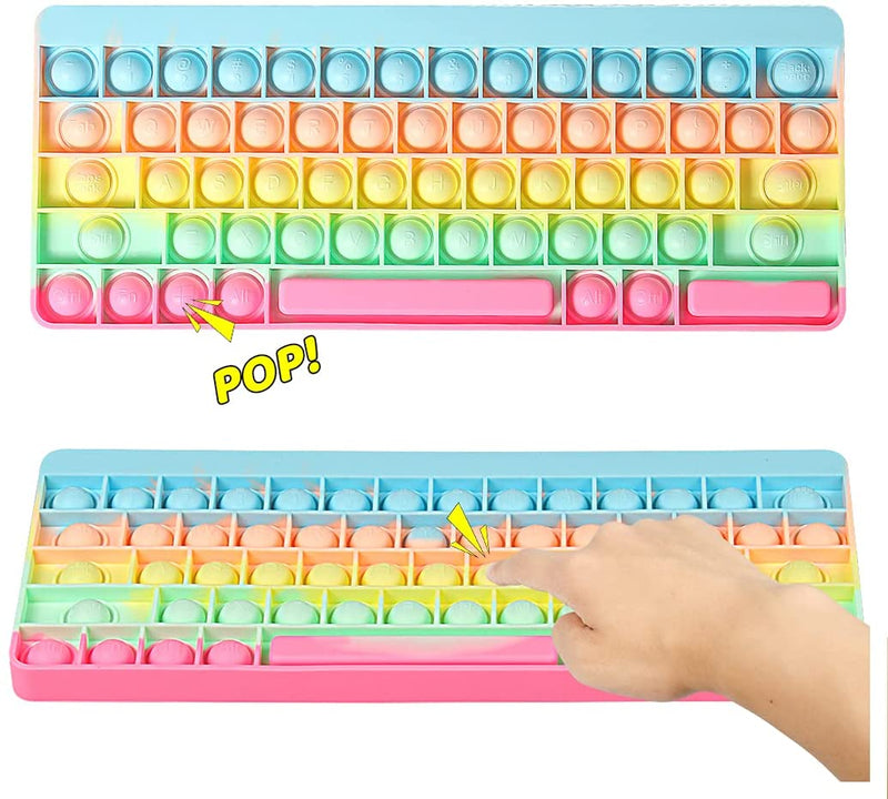 Stress Reliever Keyboard Pop It Fidget Toy