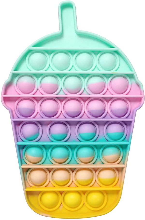 Milk Tea Push Pop Bubble Fidget Sensory Toy