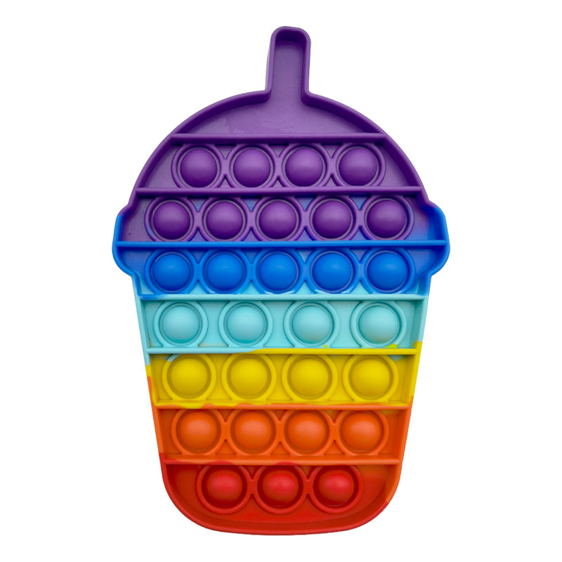 Milk Tea Push Pop Bubble Fidget Sensory Toy