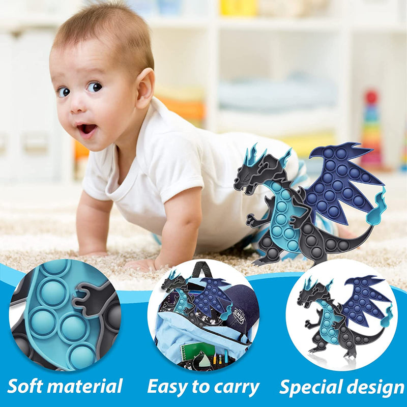 Tie Dye Dragon Pop it Fidget Toy