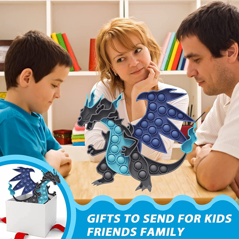 Tie Dye Dragon Pop it Fidget Toy