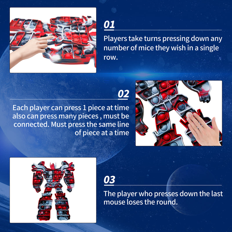 Big Robot Pop it Fidget Toy Gift for Kids