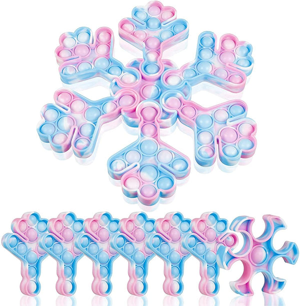 Stress Reliever Pop It Snowflake Fidget Toy