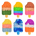Smiley Ice Cream Pop It Fidget Toy