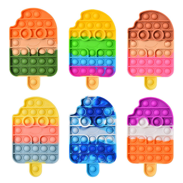 Smiley Ice Cream Pop It Fidget Toy