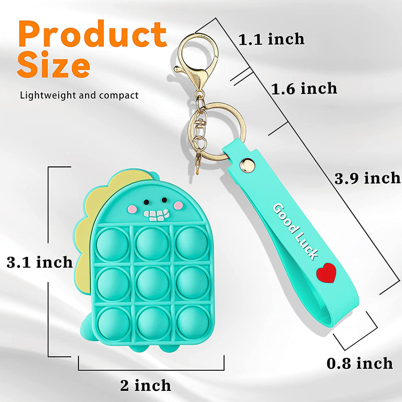 Dinosaur Pop It Purse Fidget Toy for Girls