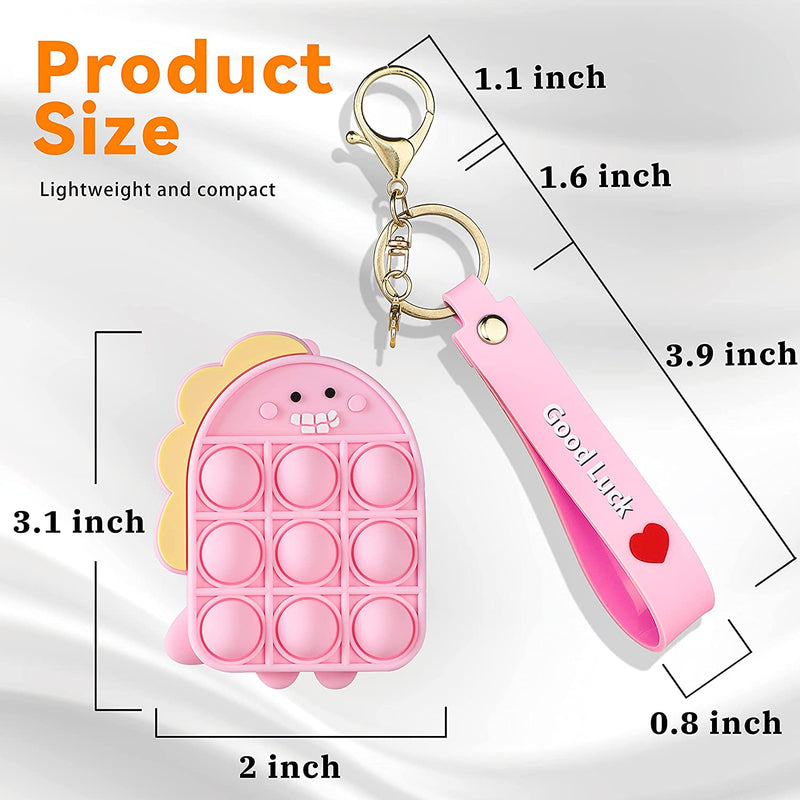 Dinosaur Pop It Purse Fidget Toy for Girls