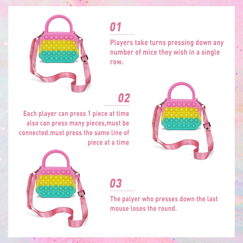 Pop It Crossbody Handbag for Girls