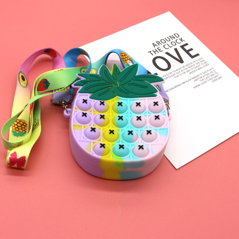 Pineapple Pop It Crossbody for Girls