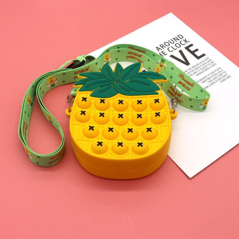 Pineapple Pop It Crossbody for Girls