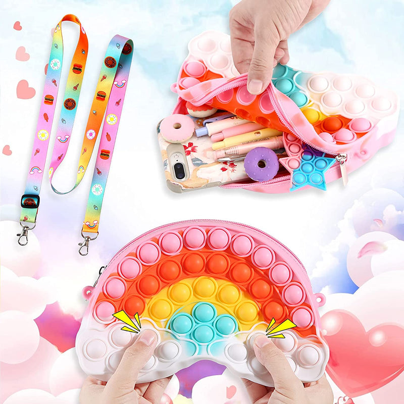 Cloud Rainbow Pop It Crossbody for Girls