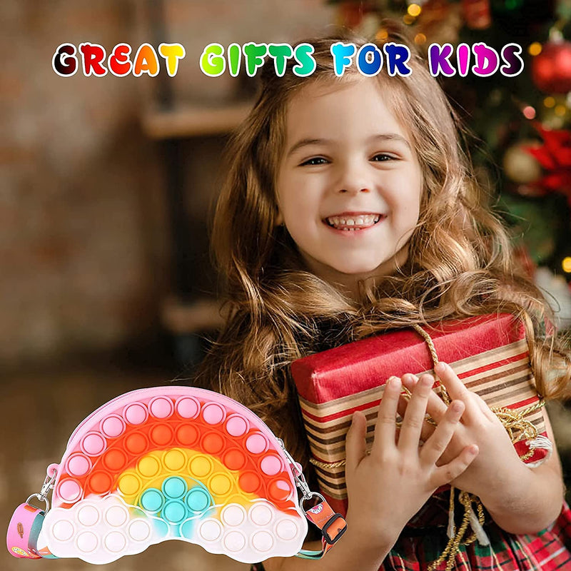 Cloud Rainbow Pop It Crossbody for Girls