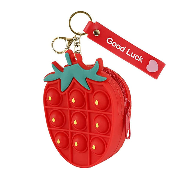 Fruit Pop It Purse for Girls and Kids