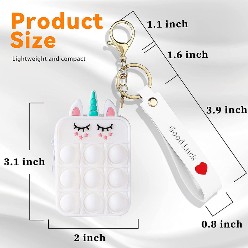 Unicorn Pop It Purse Fidget Toy for Girls