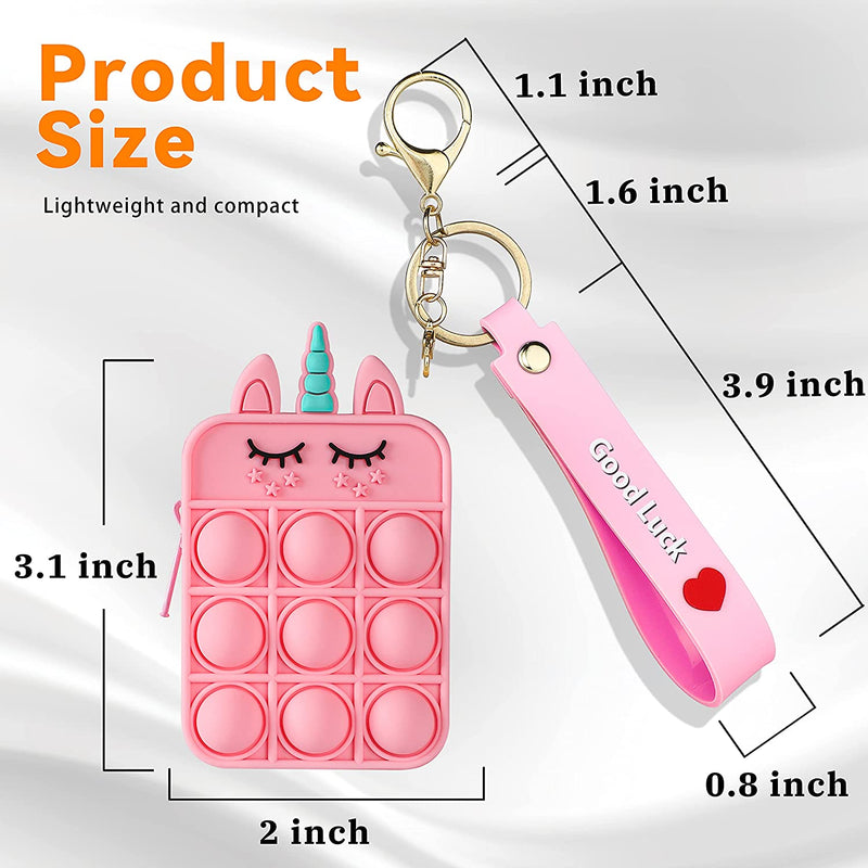 Unicorn Pop It Purse Fidget Toy for Girls