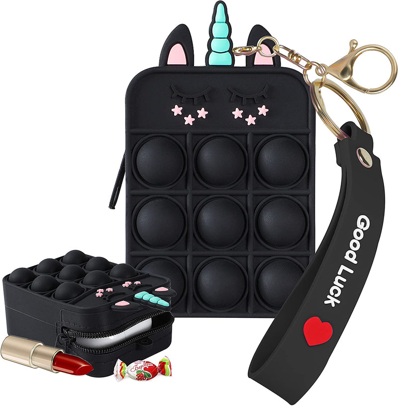 Unicorn Pop It Purse Fidget Toy for Girls