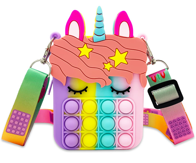 Unicorn Pop It Crossbody for Girls