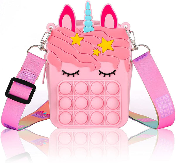 Unicorn Pop It Crossbody for Girls