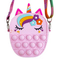 Oval Unicorn Pop It Crossbody for Girls