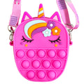 Oval Unicorn Pop It Crossbody for Girls