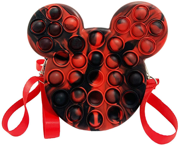 Mouse Pop It Purse Fidget Toy for Girls