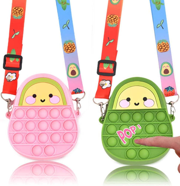 Avocado Pop It Crossbody for Girls