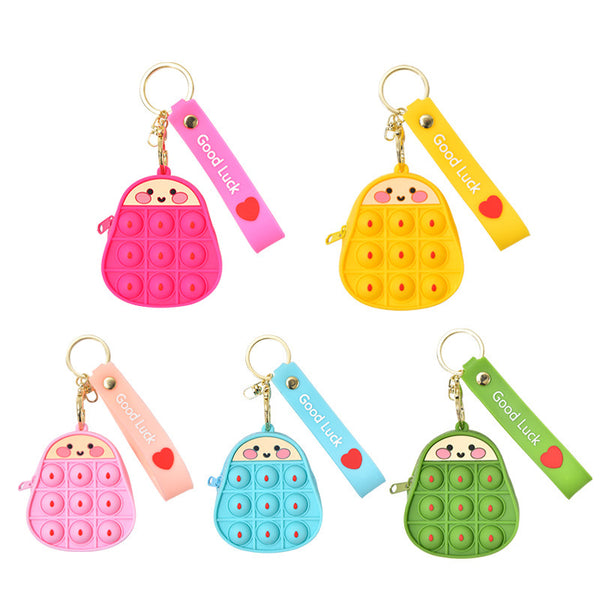 Avocado Pop It Purse for Girls and Kids