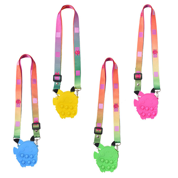Pika Pop It Crossbody Purse for Kids and Adults