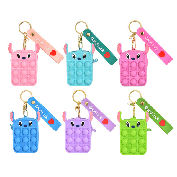 Cute Stich Pop It Purse for Girls