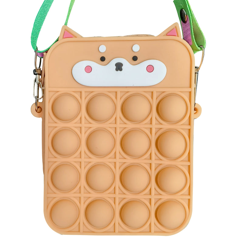 Shiba Inu Pop It Crossbody for Girls and Kids