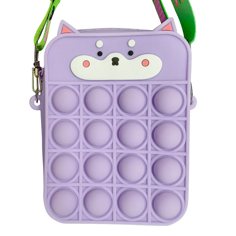 Shiba Inu Pop It Crossbody for Girls and Kids
