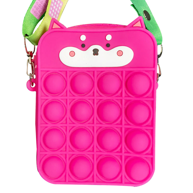Shiba Inu Pop It Crossbody for Girls and Kids