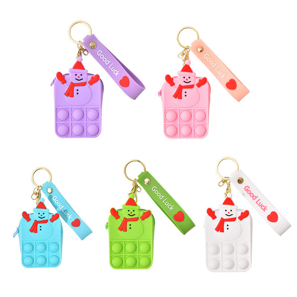 Snowman Pop It Purse for Girls and Boys