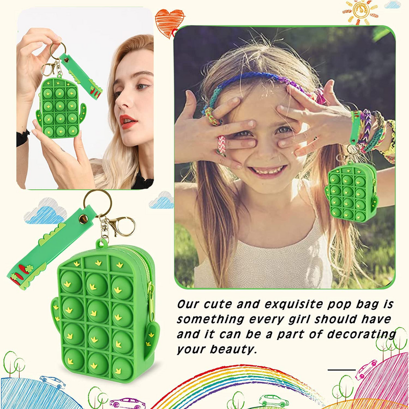 Fruit Pop It Purse for Girls and Kids