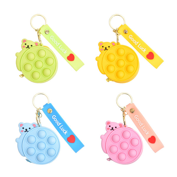 Bear Pop It Purse for Girls and Kids