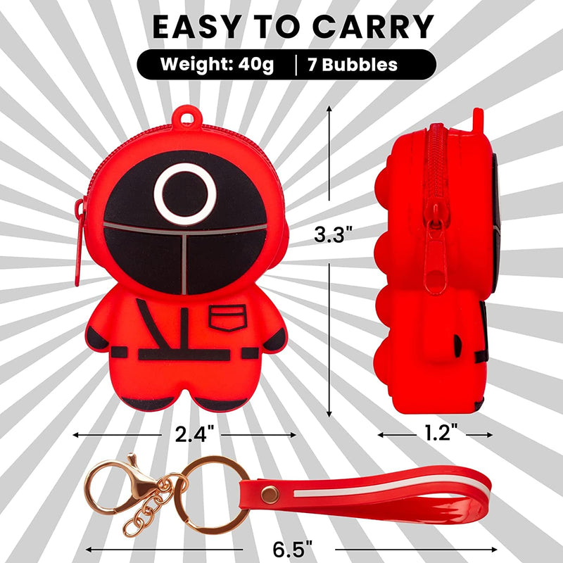 Squiid Game Pop It Purse for Boys and Girls